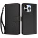thumbnail image 3 of Funda Cartera Trébol para iPhone 13 Pro con Ranuras Tarjetas y Carga Inalámbrica Negro, 3 of 6