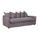 thumbnail image 2 of Sofa Tela 3 Cuerpos 5 Cojines Relax Gris, 2 of 7