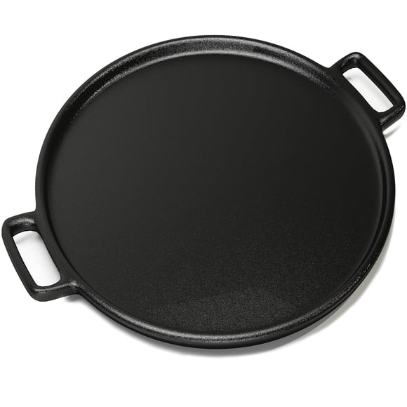 Pizza Pan Home Complete de hierro fundido de 14 pulgadas para horno y parrilla