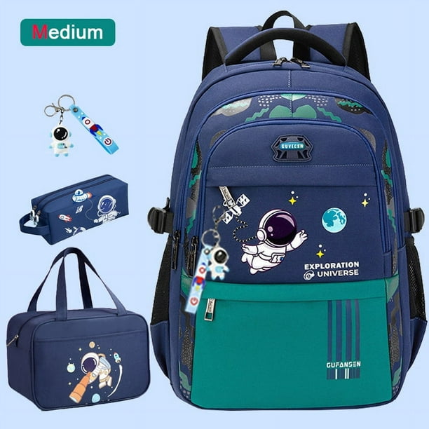 Elementary Student Backpack Children New School Bags for Boys Kids Schoolbags Waterproof Book Bag With Lunch Bag Pencil case