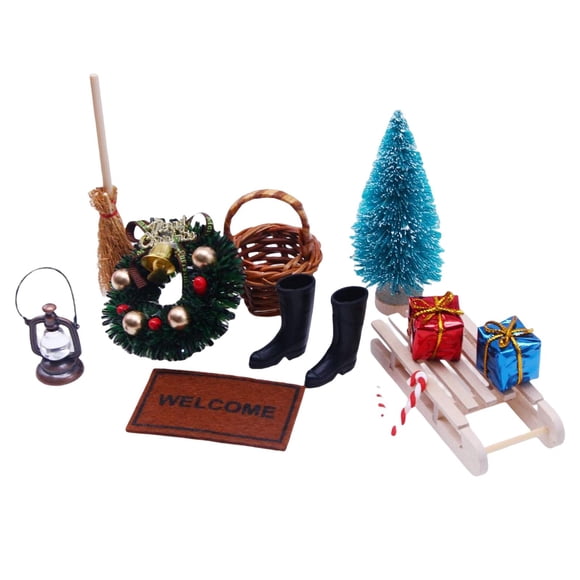 11 Piezas De Accesorios En Miniatura Para Casa De Muñecas Living Holiday Mini