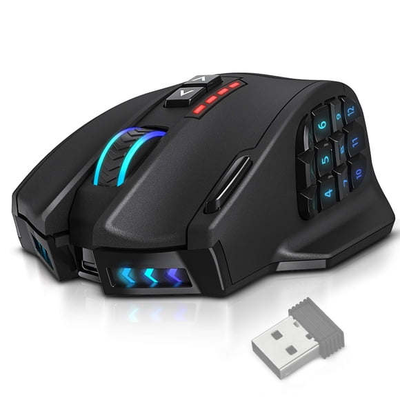 Ratón inalámbrico MMO para juegos UTechSmart Venus Pro de 16.000 DPI