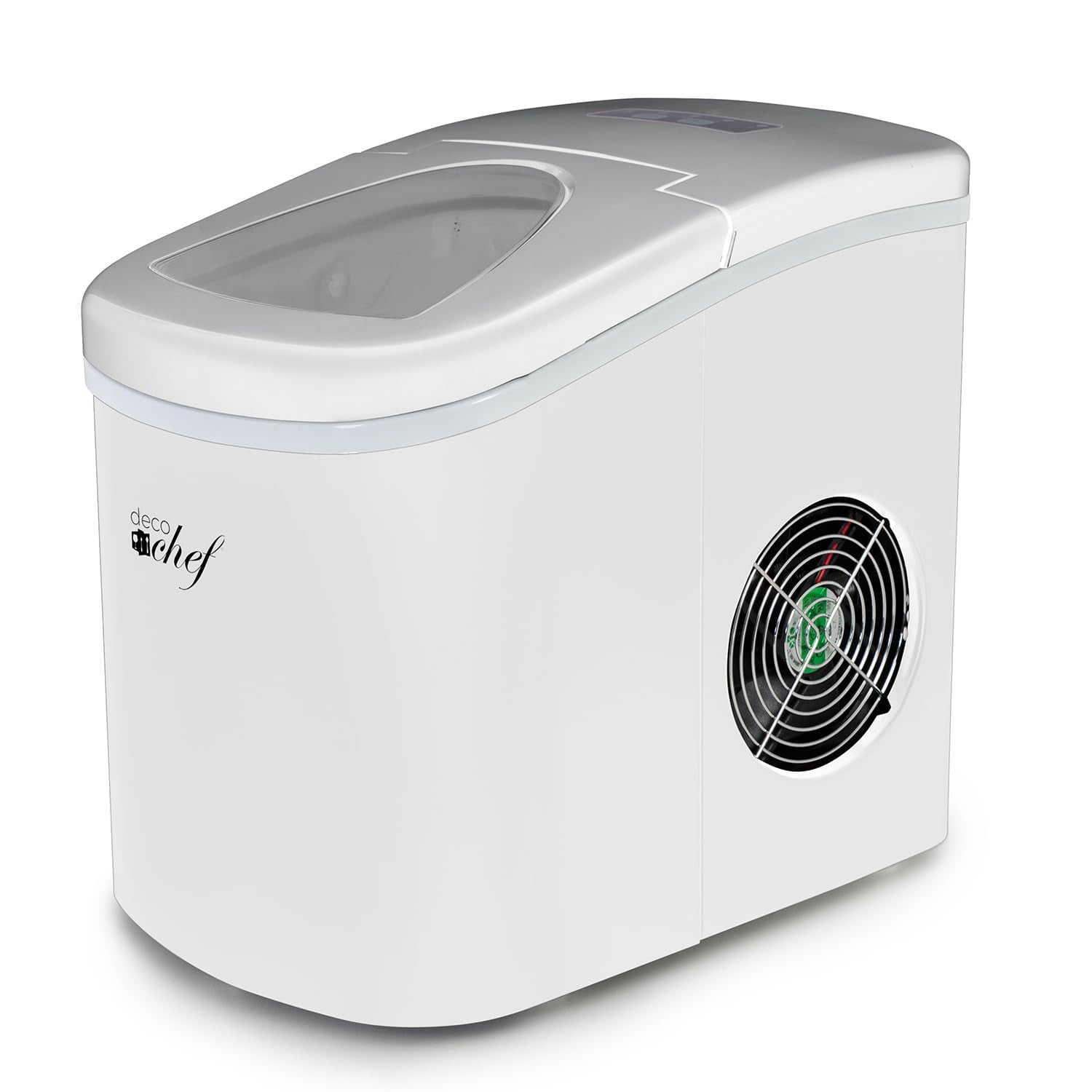 Deco Gear - Máquina De Hielo Deco Rapid, Portátil, Eléctrica, 26 Kg/día, Color Blanco