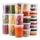 thumbnail image 1 of Deli Containers WGCC, 48 juegos con tapas, 8 oz, 16 oz, 32 oz, sin BPA, 1 of 6