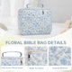 thumbnail image 5 of Bolsa de Biblia YKFLY 29 × 23 × 8 cm Estuche de Estudio para Mujeres, 5 of 7