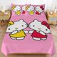 thumbnail image 3 of Cartoon Hello Kitty Comforter Take A Walk 3-Piece Bed Sheets Warm Kawaii Bedding Set Cute Soft Bedclothes for Boys Girls Kids Twin, 3 of 5