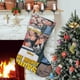 thumbnail image 1 of Los Poderosos Patos Tema: Calcetines de Navidad, fino lino blanco para colgar en escaleras y chimenea, decoración navideña para el hogar, regalo de Navidad. 45cm × 32cm, 1 of 5