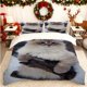 thumbnail image 1 of Snowy Long-Haired Cat Printed Duvet Cover Set Soft Duvet Cover + 2 Pillowcases Suitable for All Seasons Ideal for Home Bedroom and Guest Room Perfect Gift for H, 1 of 1
