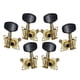 thumbnail image 1 of 6 uds 3L3R clavijas de de guitarra cabeza de máquina clavijas de afinación de guitarra derecha izquierda para guitarra acústica instrumentos , negro, 1 of 5