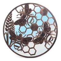 Genérico - Espejo Decorativo Pared Diseño Apícola Botánico Adorno Jhn