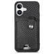 thumbnail image 1 of Funda Billetera Tejida para iPhone 16 Plus con Soporte y Tarjetero Negro, 1 of 4