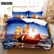 thumbnail image 1 of Seagoing Ship Bedding Set Duvet Cover Set Bedding Digital Printing Bed Linen Bedding Set Fashion Design, 1 of 5