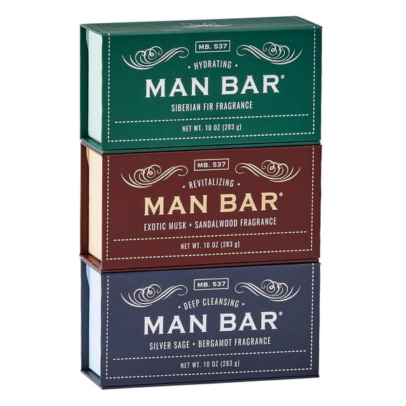 Jabón San Francisco Man Bar, 3 barras de 10 oz (283 g)