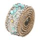 thumbnail image 1 of Grava Concha Diamante Encaje Cinta Adornos Coloridos Costura Embellecer Verde, 1 of 5
