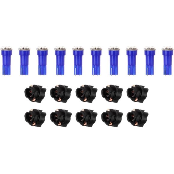 Luz LED T5 Azul cciyu Tablero 12V Set 10 Unidades