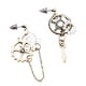 thumbnail image 5 of Pendientes Steampunk Asimétricos Cuelga Ear Studs Charms Wedding Club Tipo 1, 5 of 5