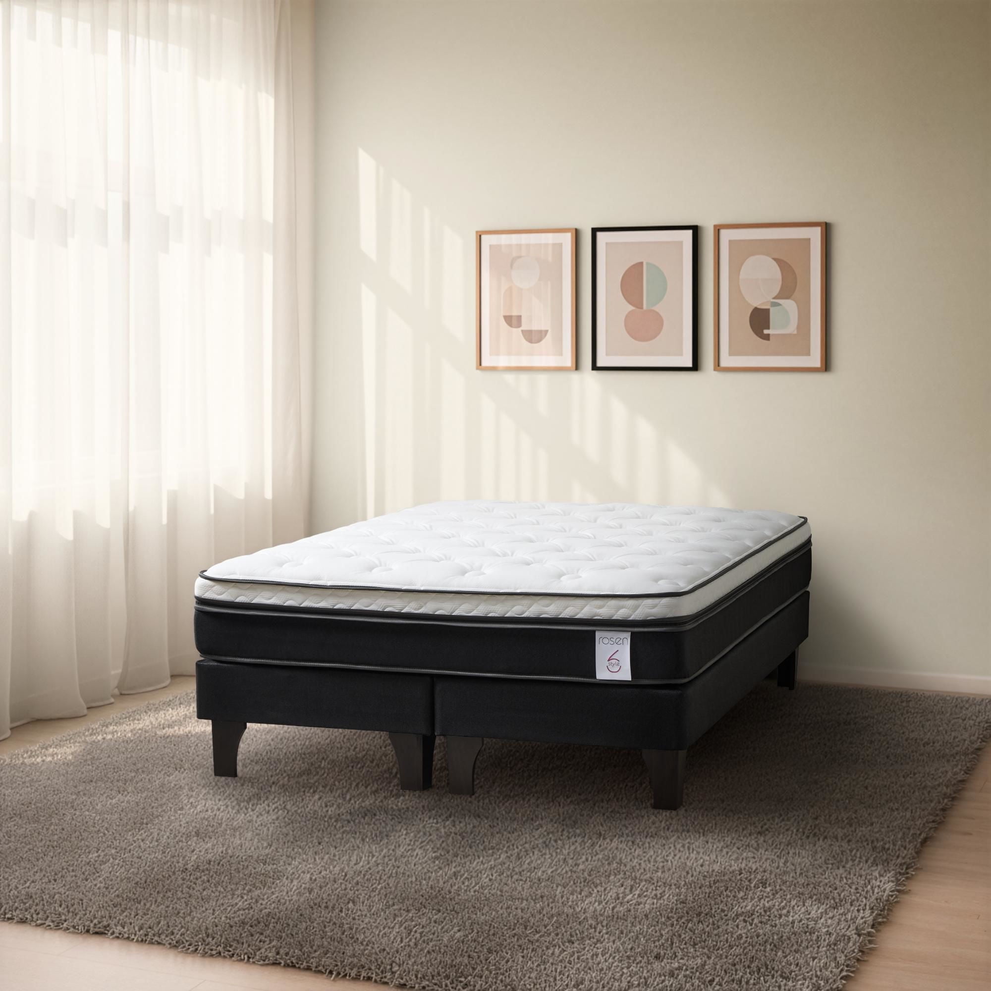 Rosen - Cama Europea New Style 6 2 Plaza Base Dividida