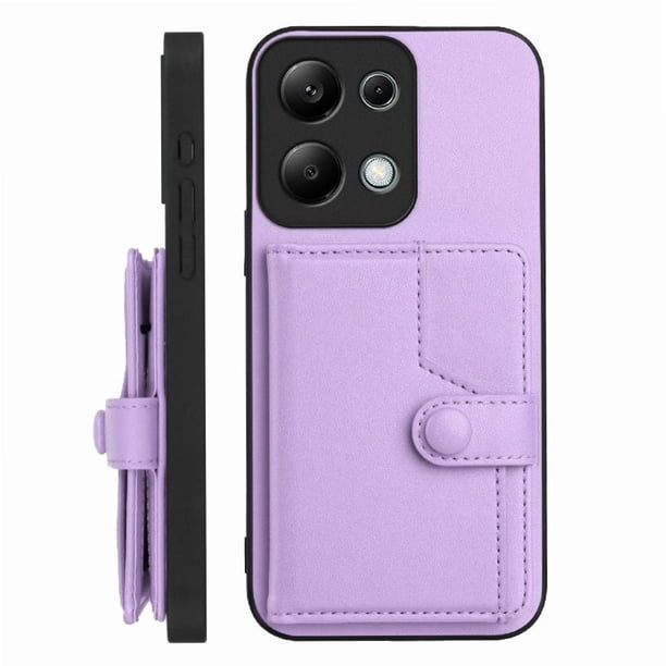 FOXDOCK Funda para Xiaomi Redmi Note 13 pro 4G con Bloqueo RFID - Diseño Elegante con Cierre de Botón