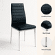 thumbnail image 5 of Pack de 2 Sillas Acolchadas Dining Liana con patas cromadas - Negras, 5 of 7