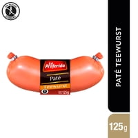 Paté Teewurst Sabor Jamón Embutido 125 G La Preferida