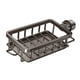 thumbnail image 3 of Estante de almacenamiento para grifo de cocina, cesta cuadrada izquierda con varilla, soporte de esponja fácil de instalar, escurridor para lavabos de negro, 3 of 5