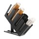 thumbnail image 1 of Soporte para vasos de papel y tapa con organizador de pajitas Cairondin Black, 1 of 7