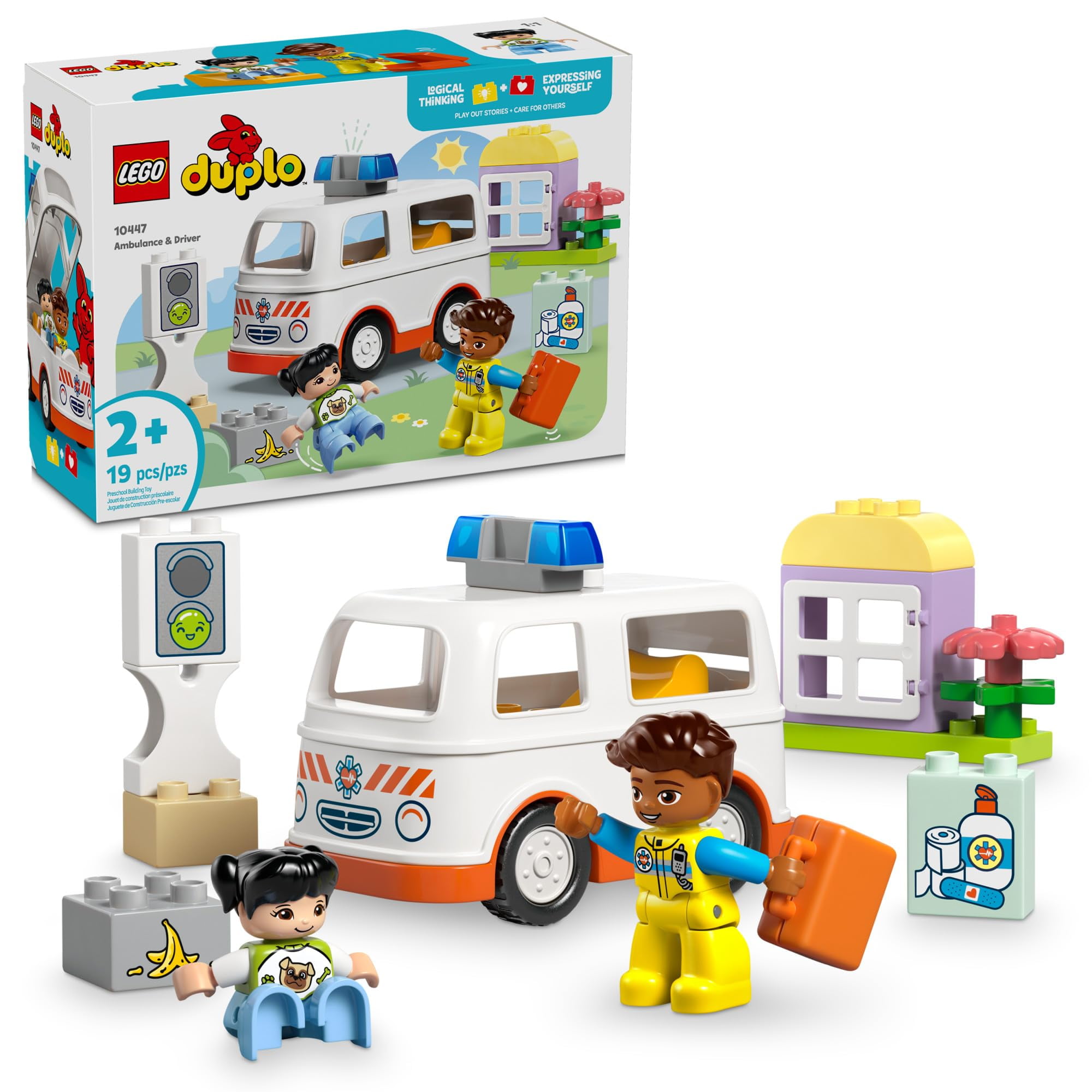 Set De Juego De Construcción Lego Duplo Town Ambulance & Driver