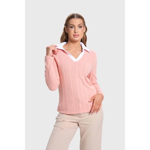 Fashionspark - Polera Mujer Camman Rib Rosado