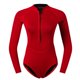 thumbnail image 1 of Traje De Neopreno Con Manga De Neopreno Para Mujer Traje De Bikini De Buceo Con Cremallera Frontal Rojo XL, 1 of 5