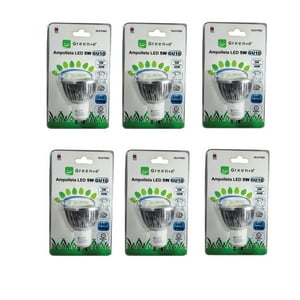 Green E - Ampolleta Led 5W Gu10 Fría / X6 Unidades