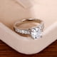 thumbnail image 2 of Elegant 925 Silver Plated Wedding Ring with 4 Claw Setting and 1.5 Ct Zircon - Perfect for Couple Engagement and Fine Jewelry, 2 of 5