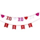 thumbnail image 3 of Pancarta De Arpillera Del Día De San Valentín, Pancarta De Corazón De San Valentín Para Fiesta En Casa De Cumpleaños XO, 3 of 5