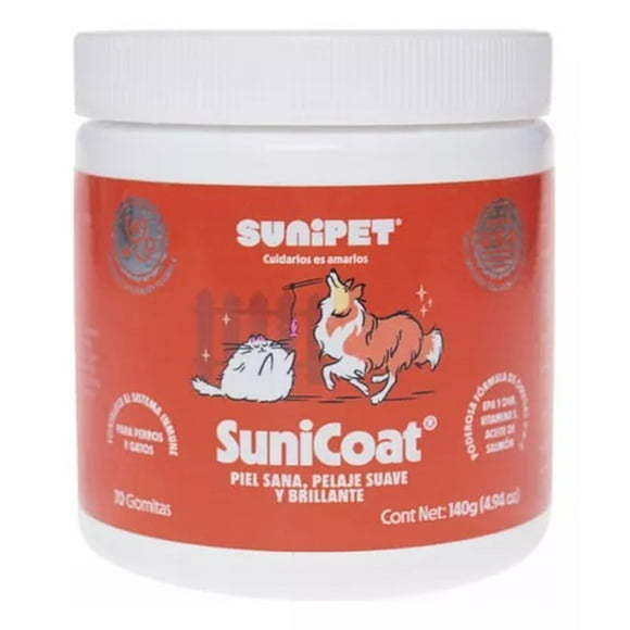 Suplemento Para Piel Y Pelaje Perros Y Gato - Sunicoat 140gr