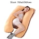 thumbnail image 5 of Almohada para embarazadas, almohada en forma de U desmontable y lavable, cojín grande, almohada de cintura, 5 of 5