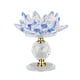 thumbnail image 3 of Candelabro De Candelabro De Candelita De Loto De Vidrio Para Decoración De Fiesta En Casa Azul, 3 of 5