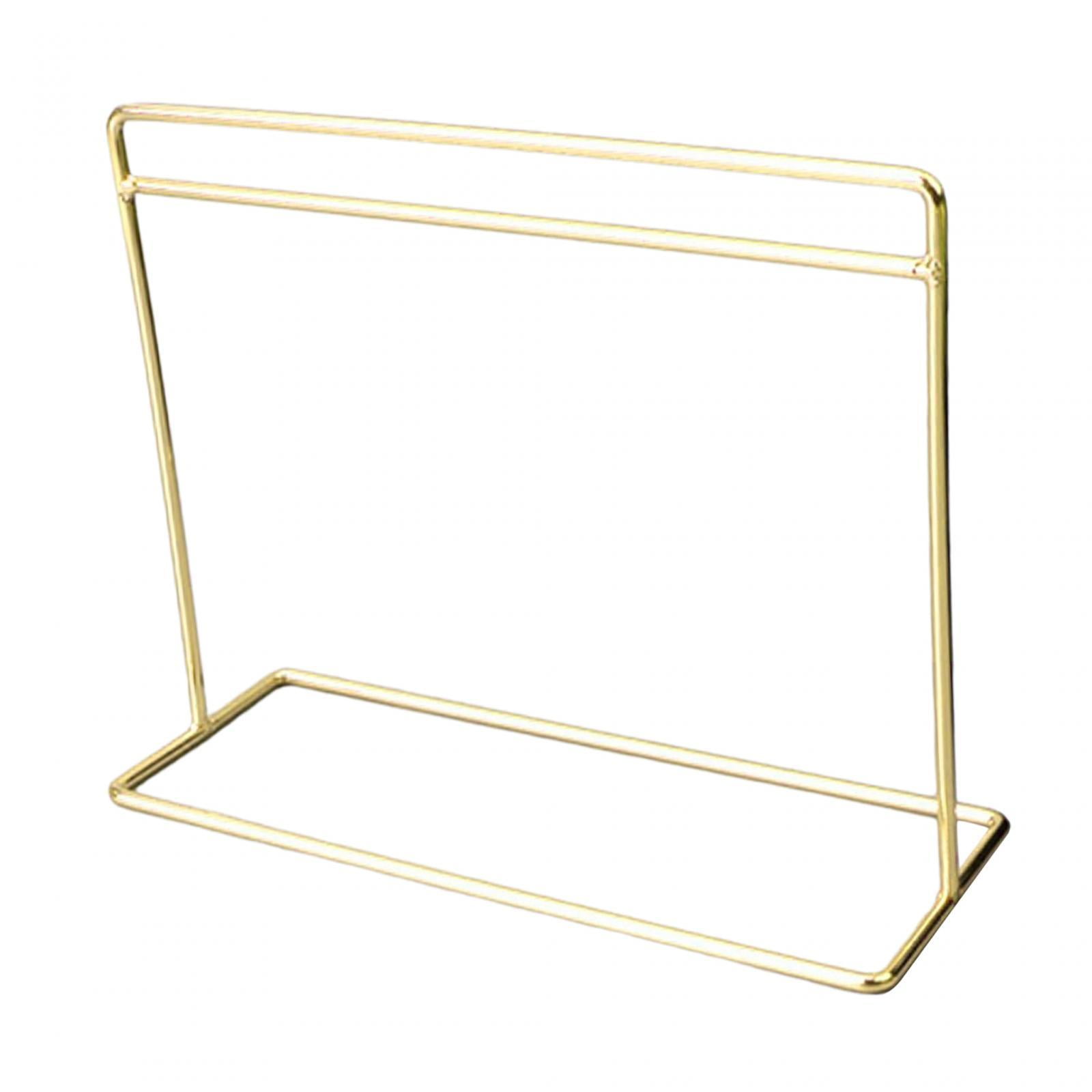 Magideal - Estante Para Ropa De Casa De Muñecas, Minisoporte Para Estante De Joyería, Estante Para Vestido De Muñeca De Dormitorio, Decoración De Casa De Muñecas Dorado