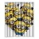 thumbnail image 1 of Cortina de ducha de los Minions, juego de cortina de baño con ganchos, tamaño 60 x 72 pulgadas, 1 of 3