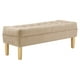 thumbnail image 2 of Banqueta Wood 2c Felpa 05 Beige, 2 of 4
