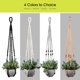 thumbnail image 5 of Colgador de macramé para plantas RIFNY, 89 cm, paquete de 3 ganchos grises, 5 of 8