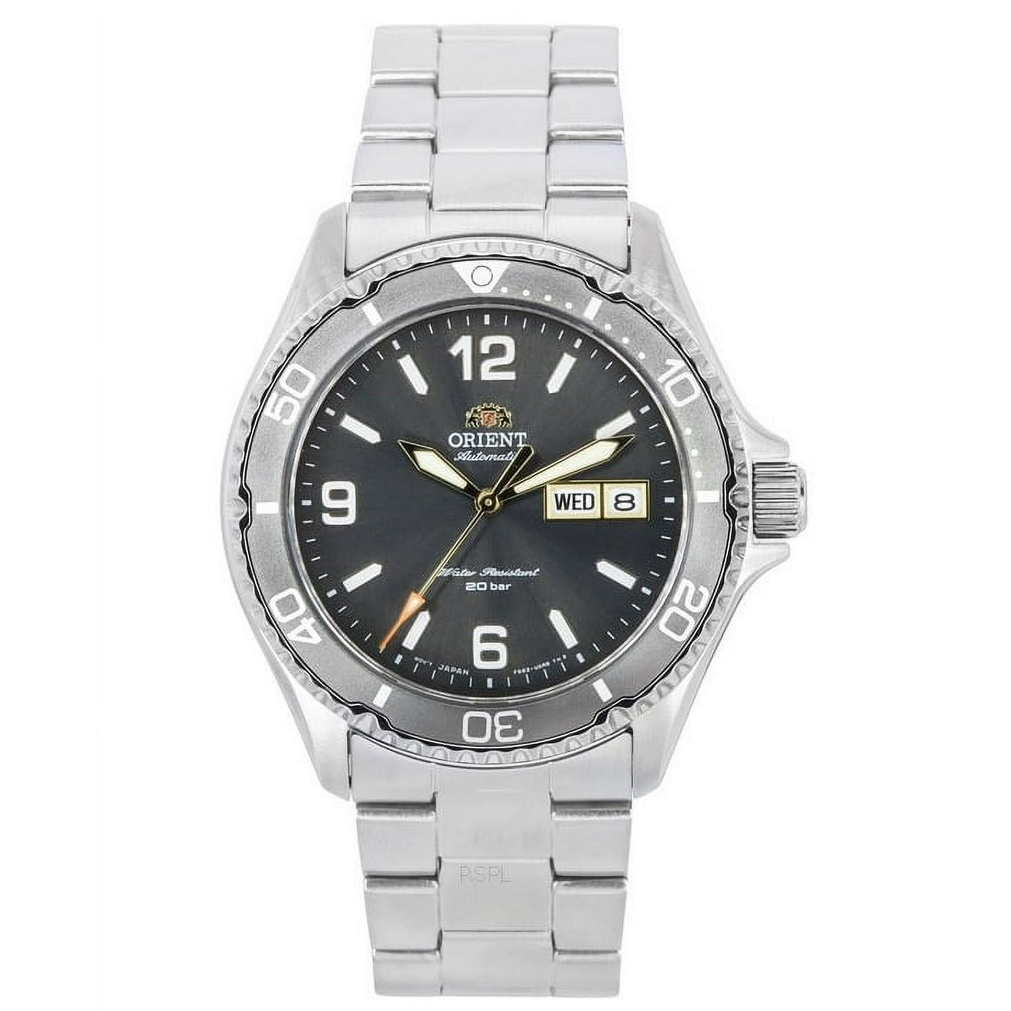 Orient - Reloj Mako-3 Automático De Buceo Estilo Esfera Gris Para Hombre Ra-aa0819n19b