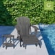 thumbnail image 3 of Set de 2 otomanes Adirondack GREENVINES para pies, HDPE gris, 3 of 6
