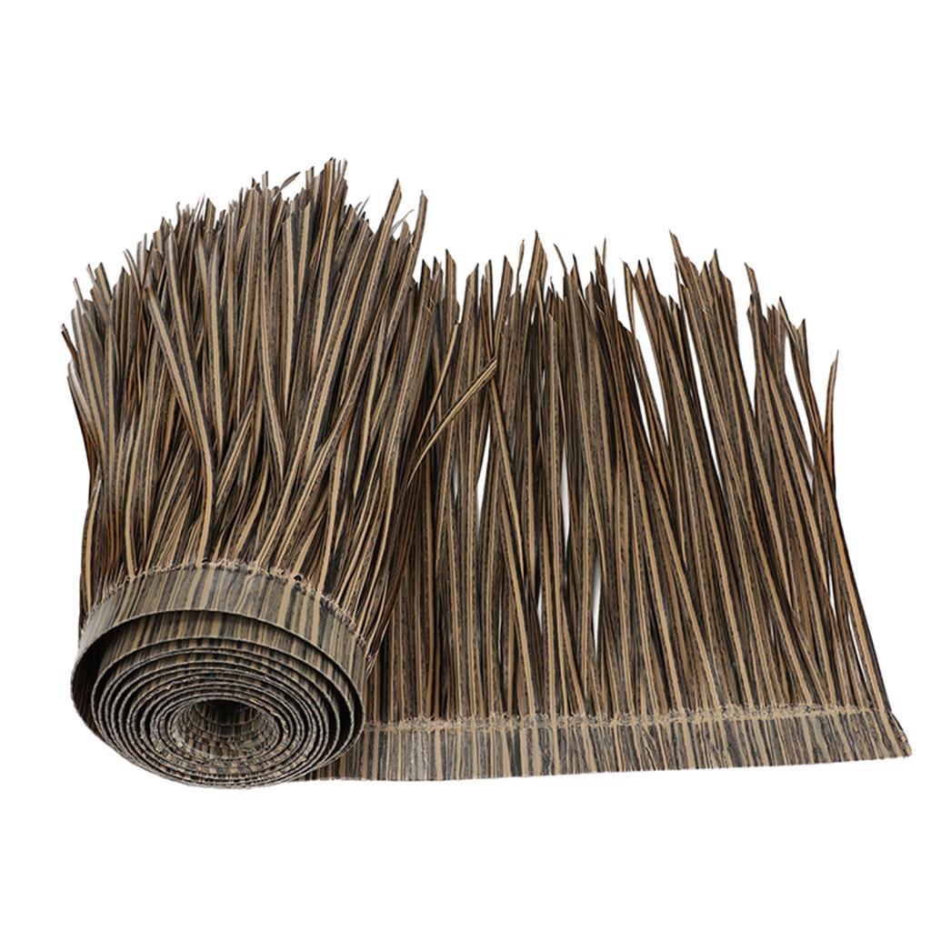 Magideal - Panel De Techo De Paja, Rollo De Paja De Palma, Equipo De Decoración De Simulación, Rodapié De Césped Multifunción, Techo Para Jardín, Cabaña, Patio A B