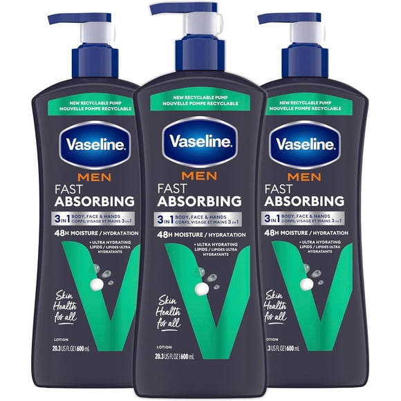 Loción Vaseline Men Healing Moisture 600 ml Hidratante