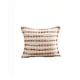 thumbnail image 2 of Juego De 2 Fundas De Cojin 45cmx45cm A Rayas Beige Con Burdeo, 2 of 4