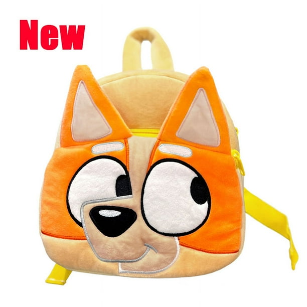 Bingo y Bluey Plush Backpack Family Cosplay Kindergarten Cartoon School Bag Bluebin Dog Backpack Kawaii Blue Backpack Child Gift