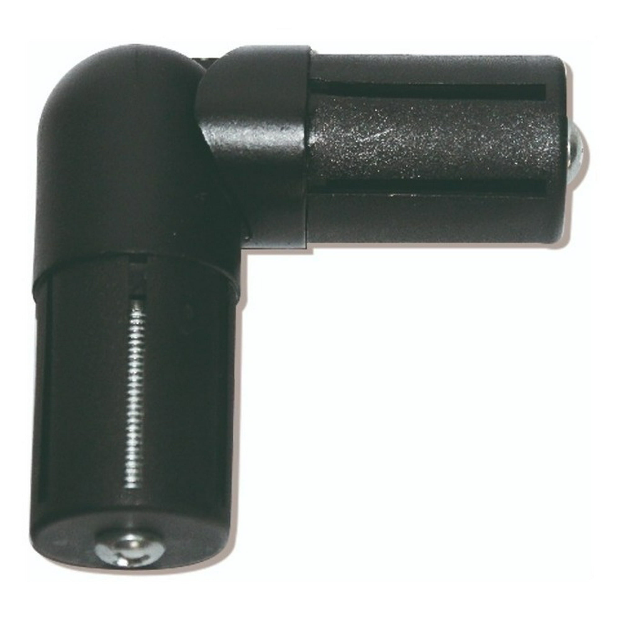 Metalhsa - Codo Articulado Negro Para Barras De Cortina 28 Mm