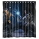 thumbnail image 1 of Cortina de ducha Hero Raiden, juego de cortina de baño con ganchos, tamaño 66 x 72 pulgadas, 1 of 3