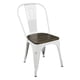 thumbnail image 3 of Set 2 Sillas Metálica Tolix Preston Blanco con Asiento Mdf, 3 of 3