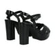 thumbnail image 3 of Sandalia Mujer Negro Taco Alto Jules Police, 3 of 5