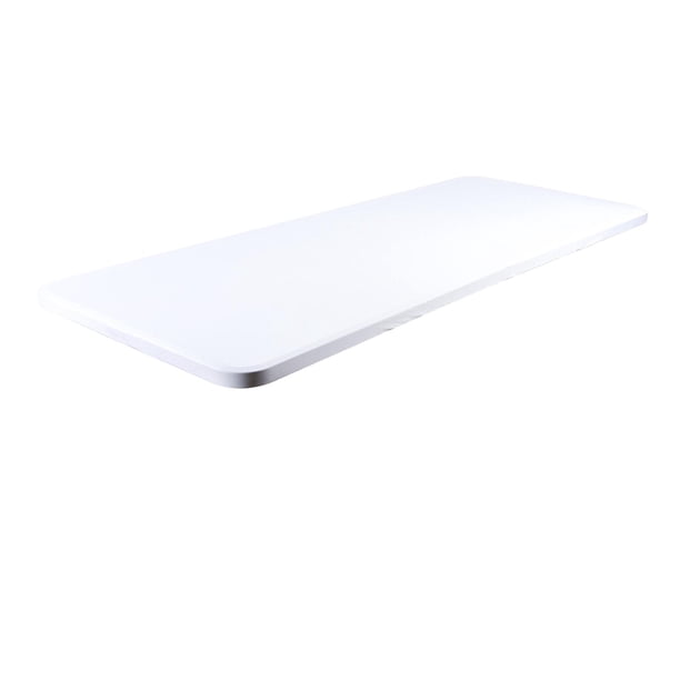 Mantel elástico, cubierta de mesa de LICRA, Protector Universal de poliéster, cubierta de tapa superior de tela elástica para decoración interior del Blanco 183x76x76cm
